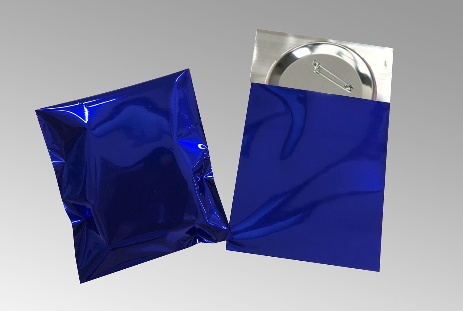 カラーアルミ蒸着のり付袋（ネイビー）　AZNV-5　 (110×155mm) 100枚入り